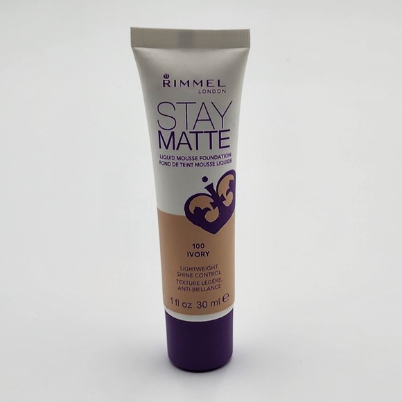 Rimmel London Other - Rimmel Stay Matte Liquid Mousse Foundation Ivory 100‎ Lightweight 1 Fl Oz New